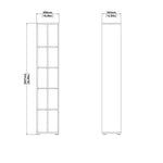Librero Inger 1 - Roble