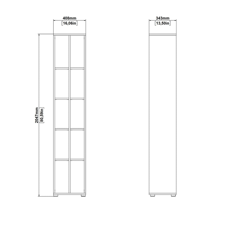 Librero Inger 1 - Roble