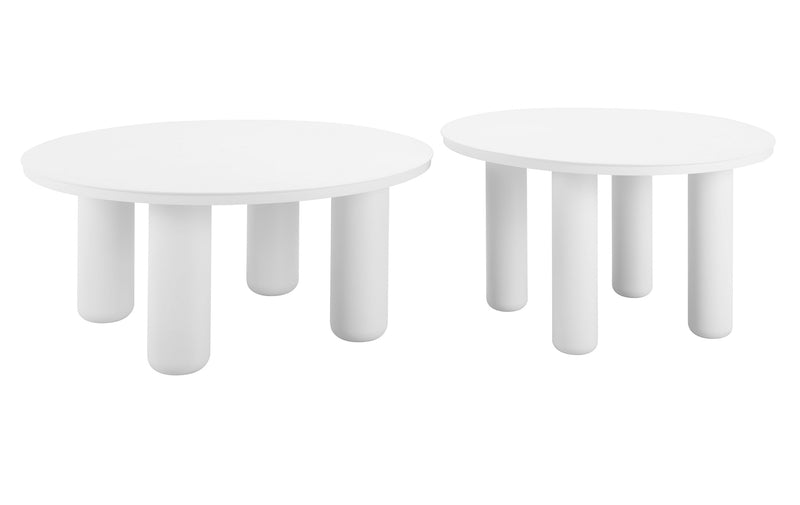 Mesa de Centro Exterior Ola - Blanco
