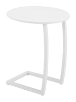 Mesa Lateral Exterior Noga - Blanco