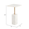 Mesa Lateral Naht - Blanco