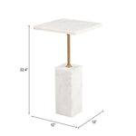 Mesa Lateral Naht - Blanco