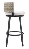 Banco de Bar Exterior Midnight Wave - Blanco