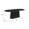 Mesa de Comedor Sulco - Negro