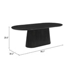 Mesa de Comedor Sulco - Negro
