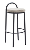 Banco de Bar Sisal - Negro