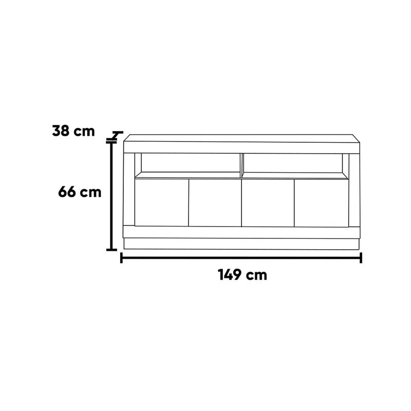 Mesa de TV Kenzie - Nogal