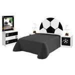 Recamara Matrimonial Soccer 5 Piezas - Blanco