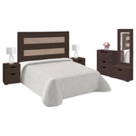 Recamara King Size Angela 5 Piezas - Chocolate