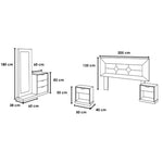 Recamara King Size Francia 5 Piezas - Nogal