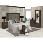 Recamara King Size Victoria 5 Piezas - Chocolate