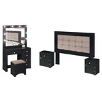 Recamara King Size Jennifer 5 Piezas - Negro