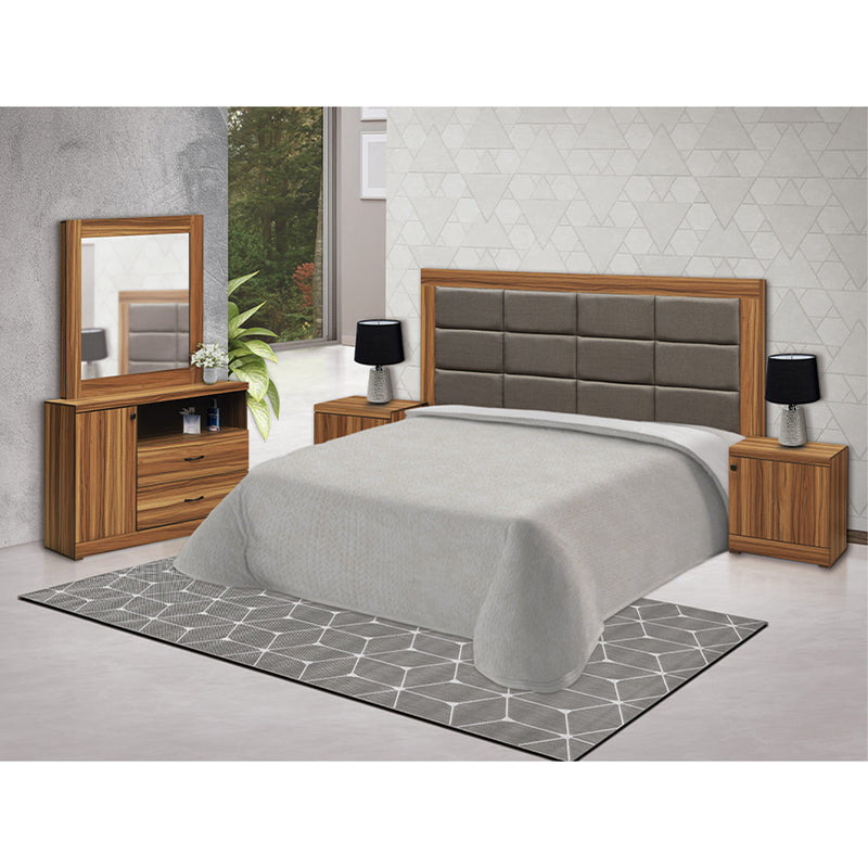 Recamara King Size Valeria 5 Piezas - Parota