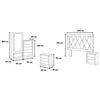 Recamara King Size Gales 5 Piezas - Encino