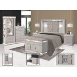 Recamara King Size Coral 6 Piezas - Gris