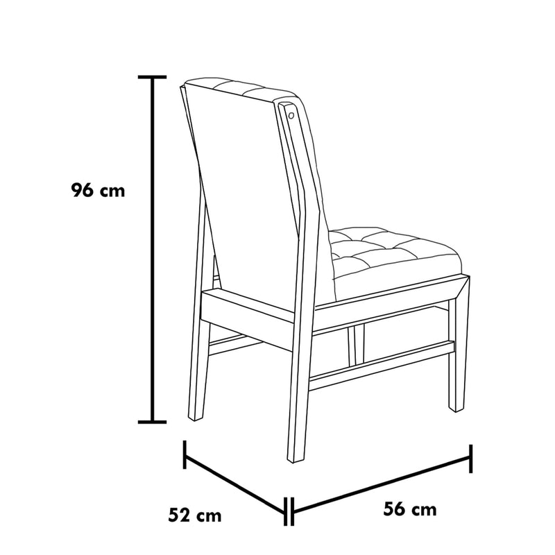 Comedor 6 Sillas Ambar - Nogal
