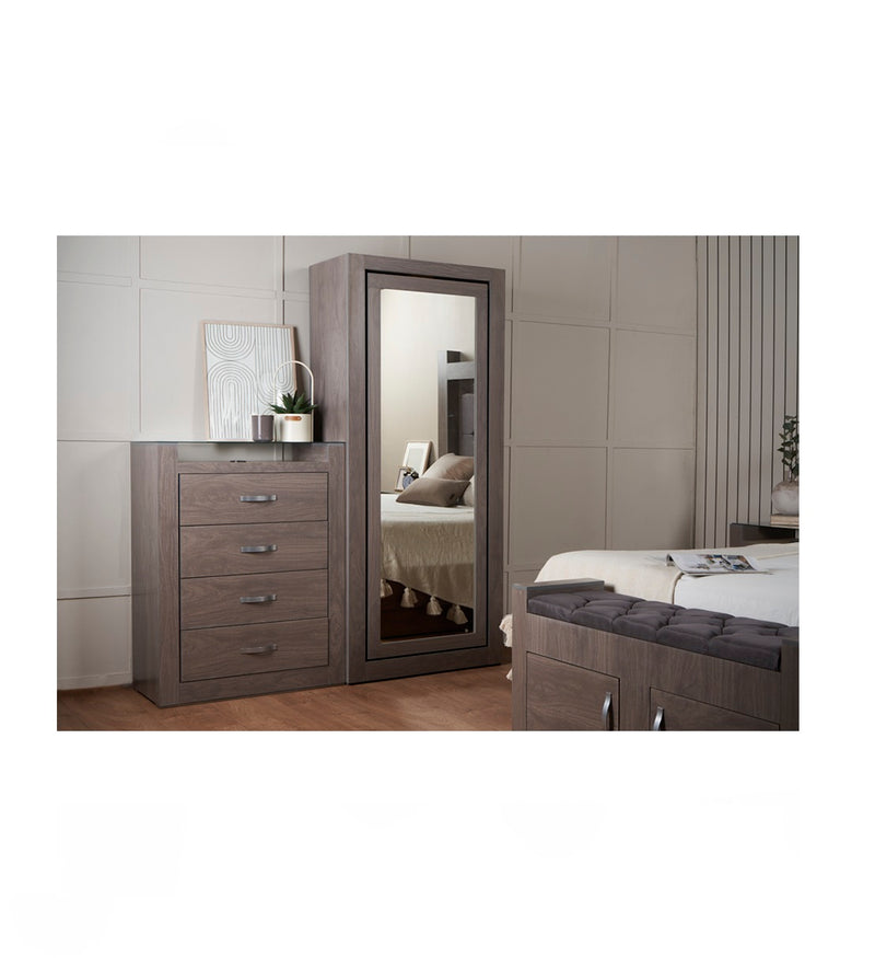 Recamara KS 6 Piezas Magnolia - Gris