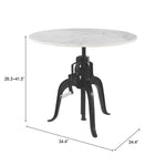 Mesa de Comedor Mufid - Blanco