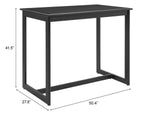 Mesa de Bar Exterior Midnight Wave - Negro