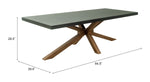 Mesa de Comedor Exterior Suen - Gris