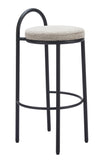 Banco de Bar Sisal - Negro