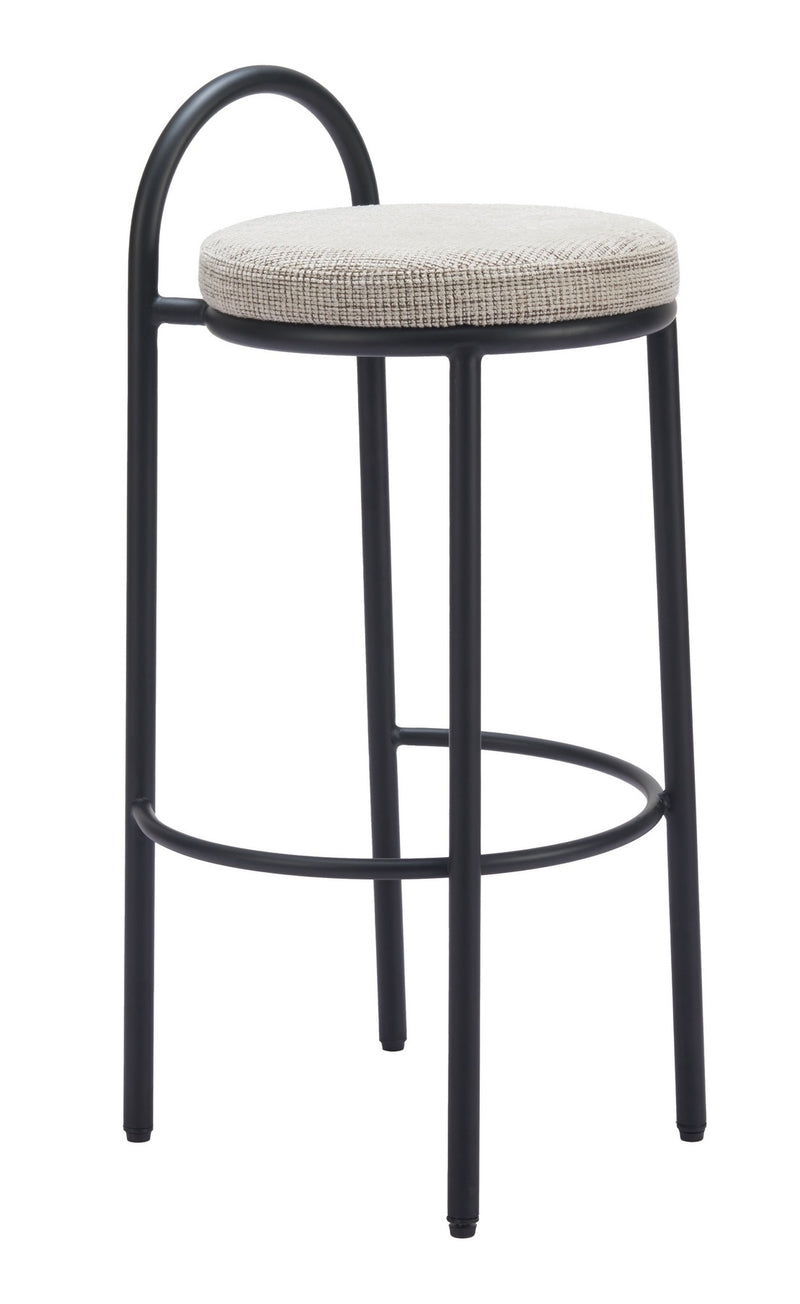 Banco de Bar Sisal - Negro