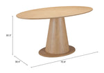 Mesa de Comedor Disque - Natural