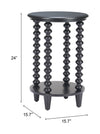 Mesa Lateral Gocce - Negro