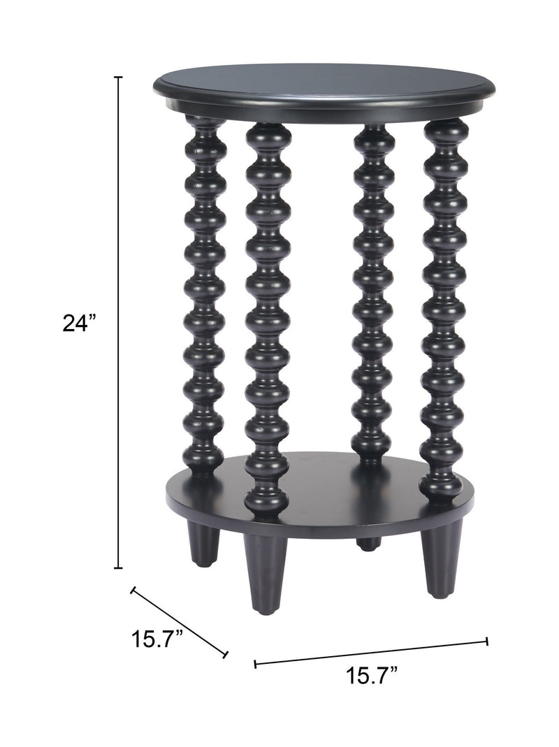 Mesa Lateral Gocce - Negro