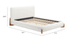 Cama Queen Size Baris - Blanco
