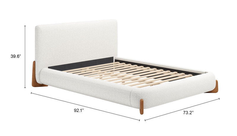 Cama Queen Size Baris - Blanco