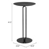Mesa de Bar Derry 1 - Negro