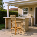 Banco de Bar Exterior Corde - Natural