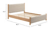 Cama Queen Size Hadi - Natural