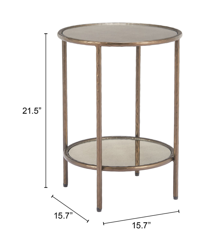 Mesa Lateral Anelli - Bronce