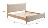 Cama King Size Hadi - Natural