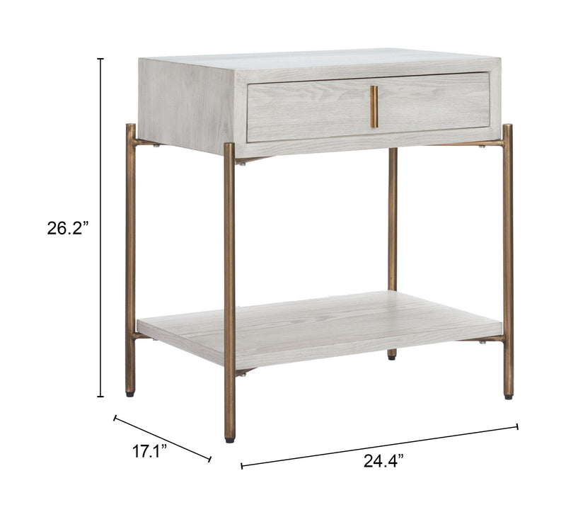 Mesa Lateral Yoru - Gris