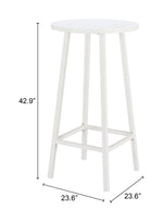 Mesa de Bar Ren - Blanco