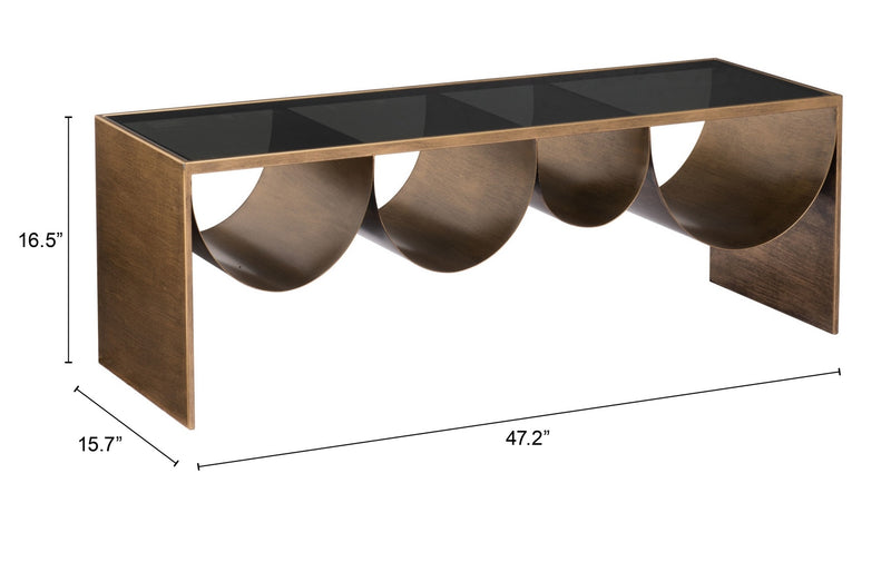 Mesa de Centro Reed - Bronce