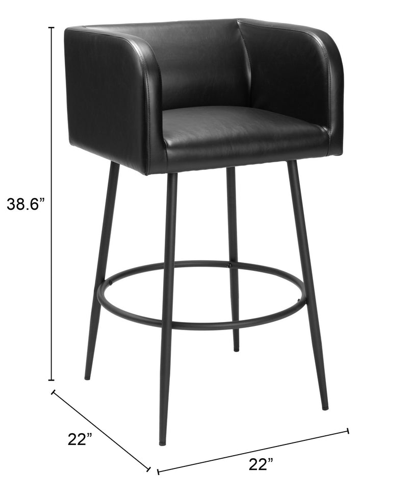 Banco de Bar Horbat - Negro