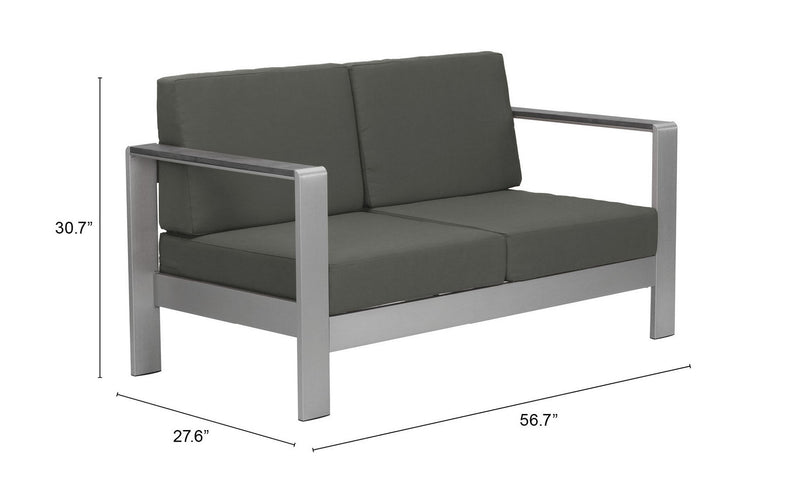 Sofa de Exterior Cosmopolitan - Plateado