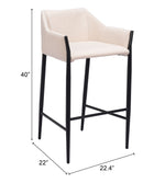 Banco de Bar Andover - Beige