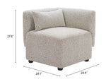 Sillon Esquinero Simu - Gris