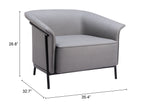 Sillon Burry - Gris