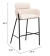 Banco de Bar Bremor - Beige