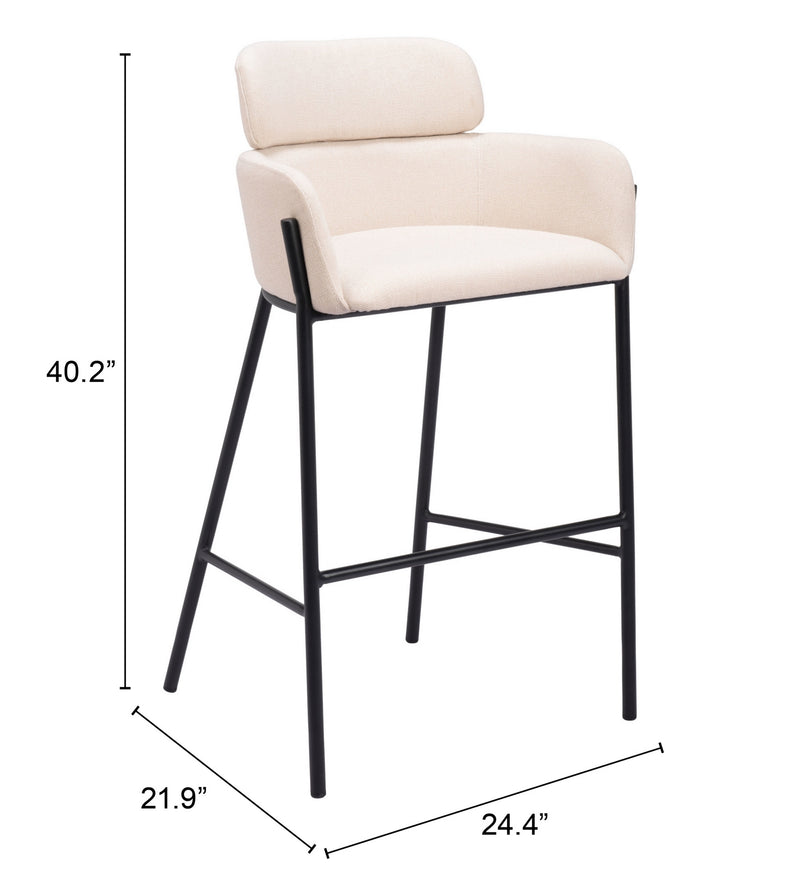 Banco de Bar Bremor - Beige