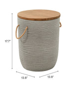 Mesa Lateral Exterior Biban - Gris