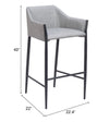 Banco de Barra Andover - Gris
