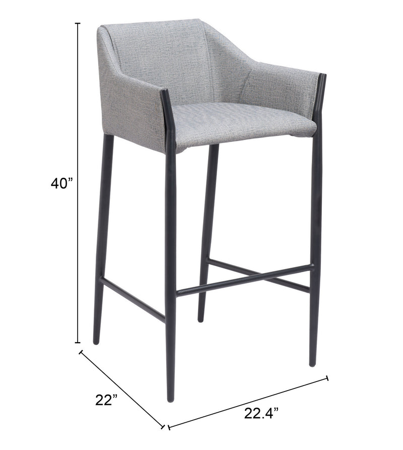 Banco de Barra Andover - Gris