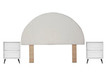 Recamara KS 3 Piezas Milna - Blanco